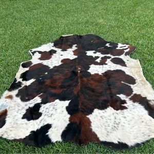 Tricolor Cow Hide Rug 5x7